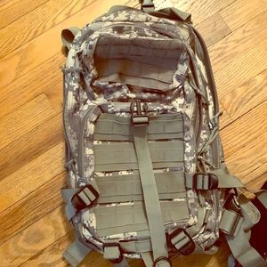 Army grade backpack with camel pack
